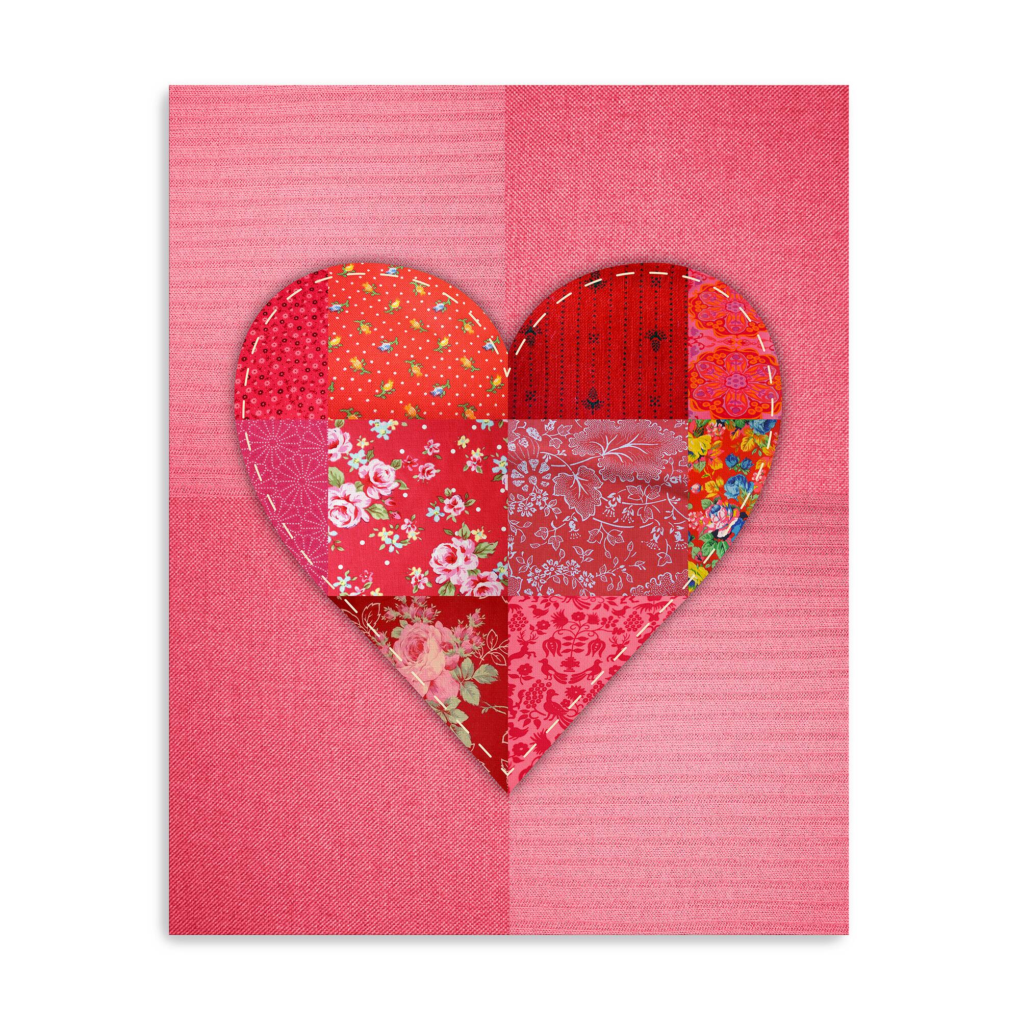 Patch Heart Canvas Giclée Art